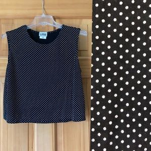 🔘Polka Dot Black/White Tank